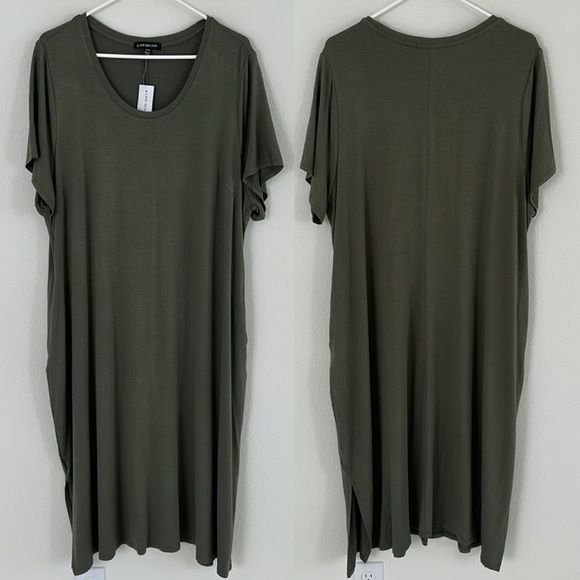 NWT Lane Bryant Jersey Midi Dress - Picture 1 of 12